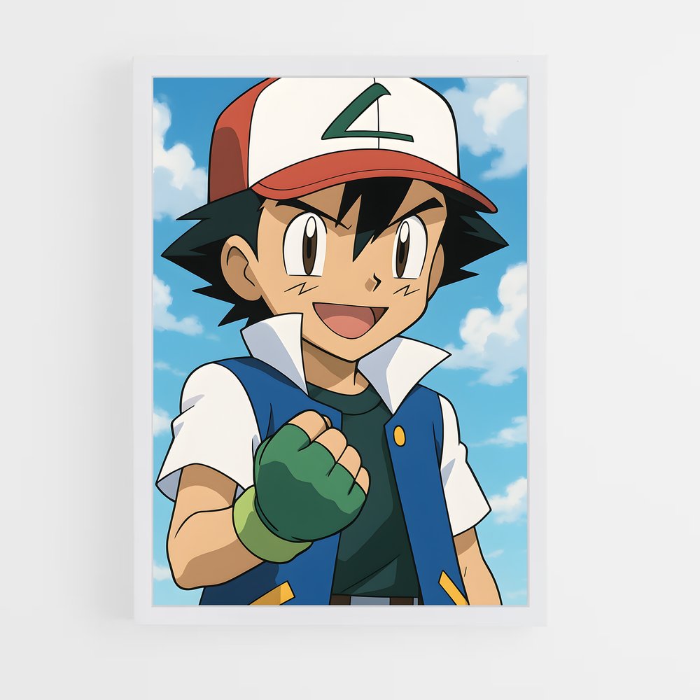 Poster Ash ketchum – affiche Pokemon (vue 3)